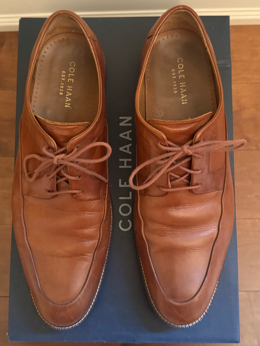 Cole Haan Men's Warren Apron Oxford in British Tan Size 11M